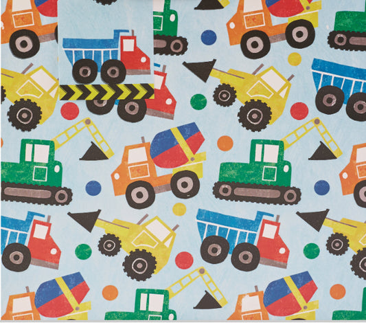 Construction Wrapping Paper