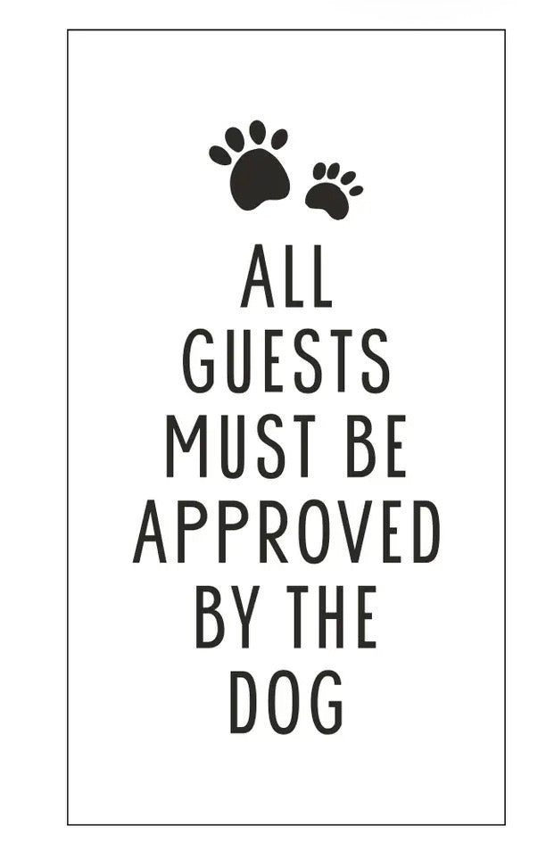 Approved by the Dog guest napkin