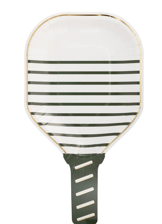 Pickleball paddle plate