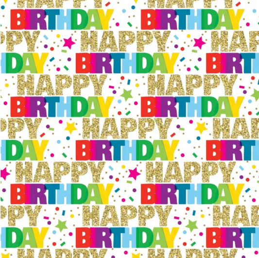 Happy Birthday Wrapping Paper