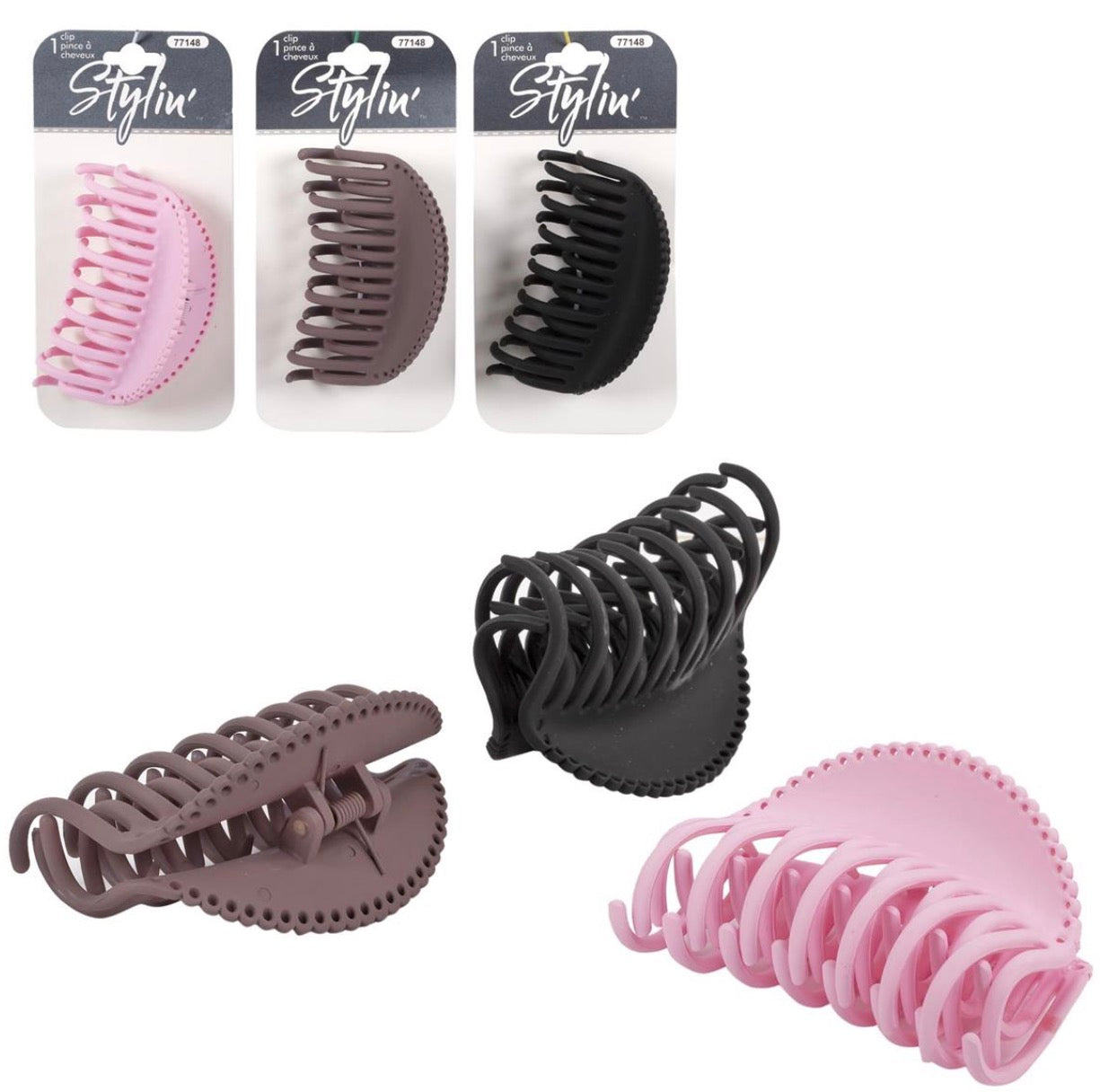 Stylin Rounded Claw Clips