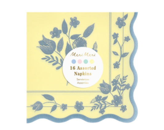 VINTAGE BOTANICAL SMALL NAPKINS|MERI MERI
