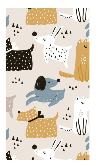 Dogs Printed Guest Napkin 16Pk Multi