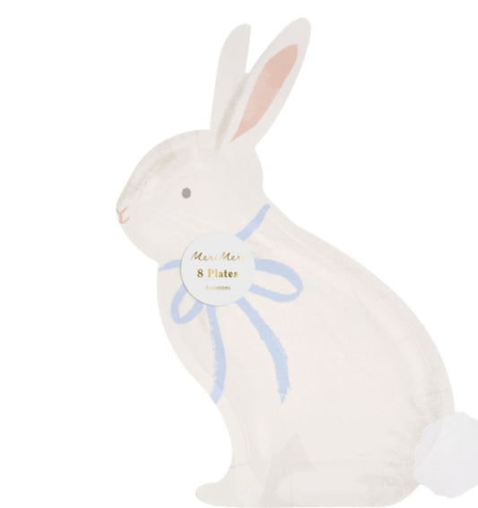 BUNNY WITH BOW PLATES|MERI MERI