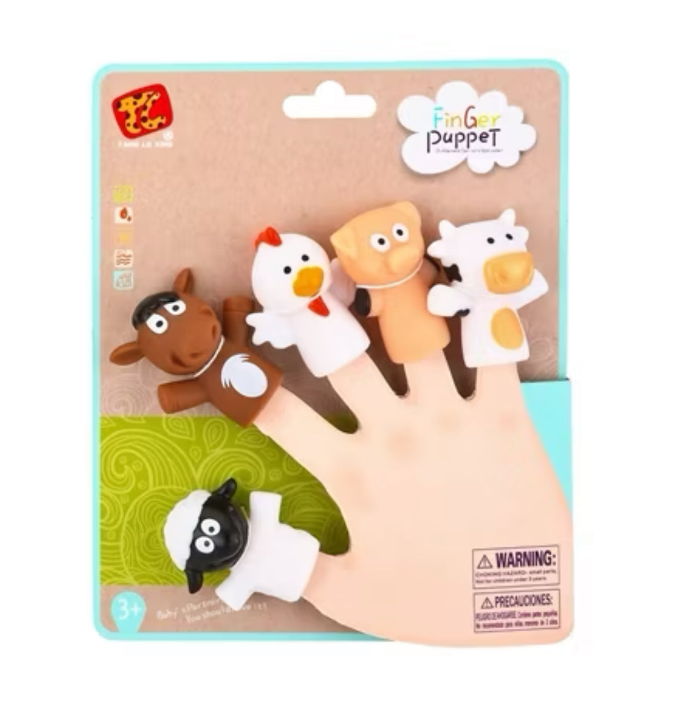 Farm Animal Finger Puppets 5vPiece Set for Baby Play and Early Learning