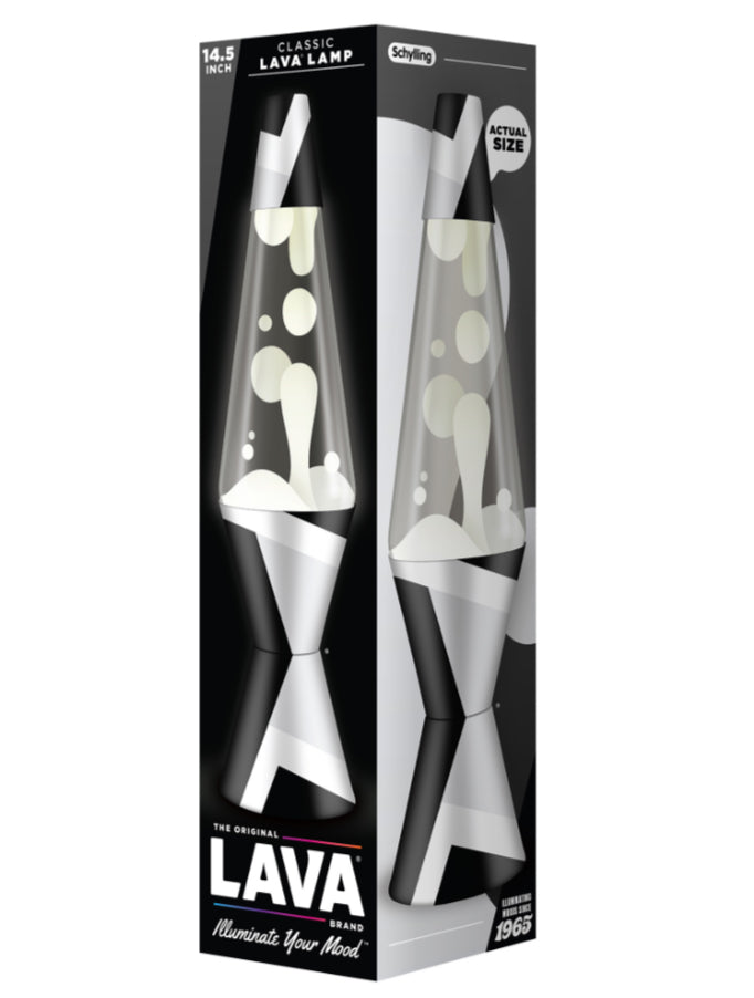14.5″ LAVA LAMP POLYGONAL WHITE TONE