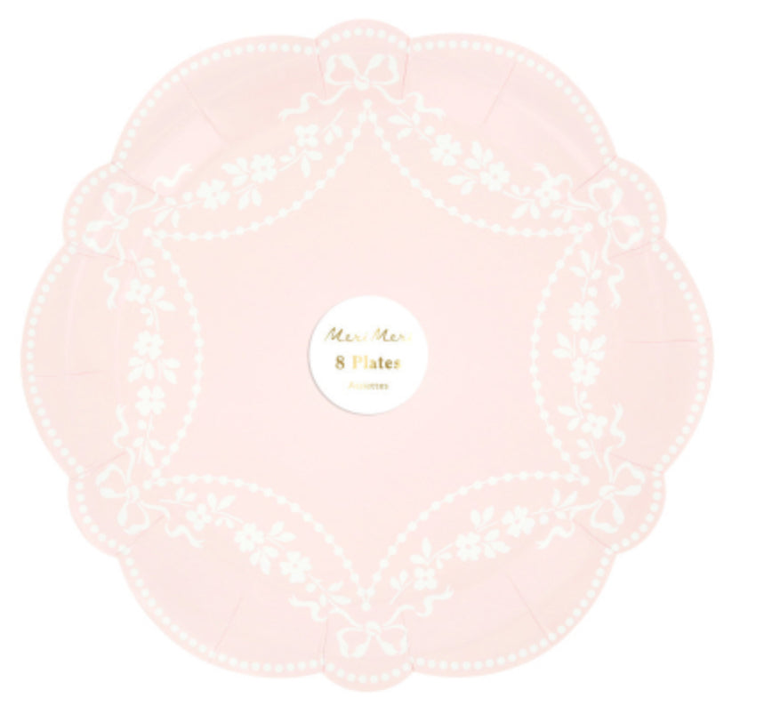 ROCOCO PINK SIDE PLATES|MERI MERI