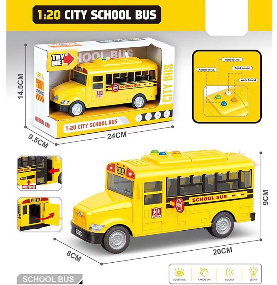 Friction School Bus w/light & sound