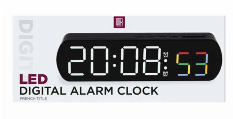 DIGITAL ALARM CLOCK PILL STYLE