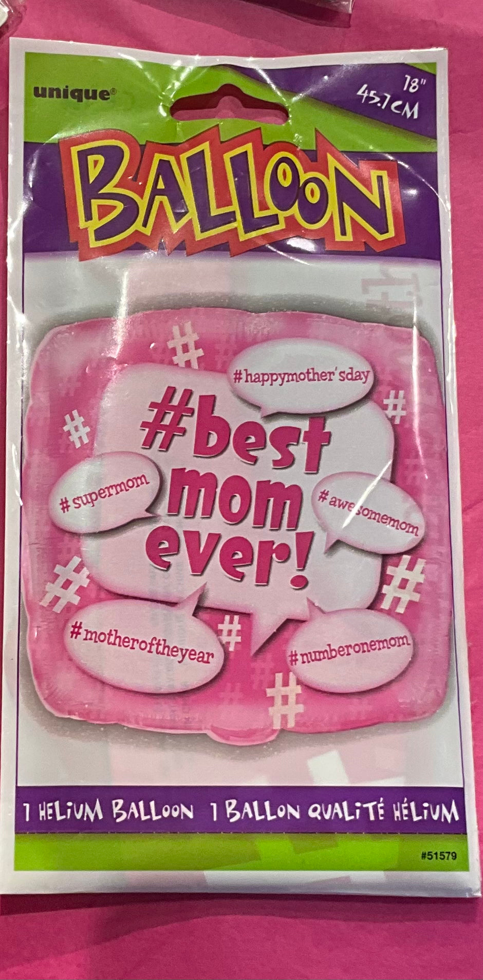Best Mom Ever Foil Balloon