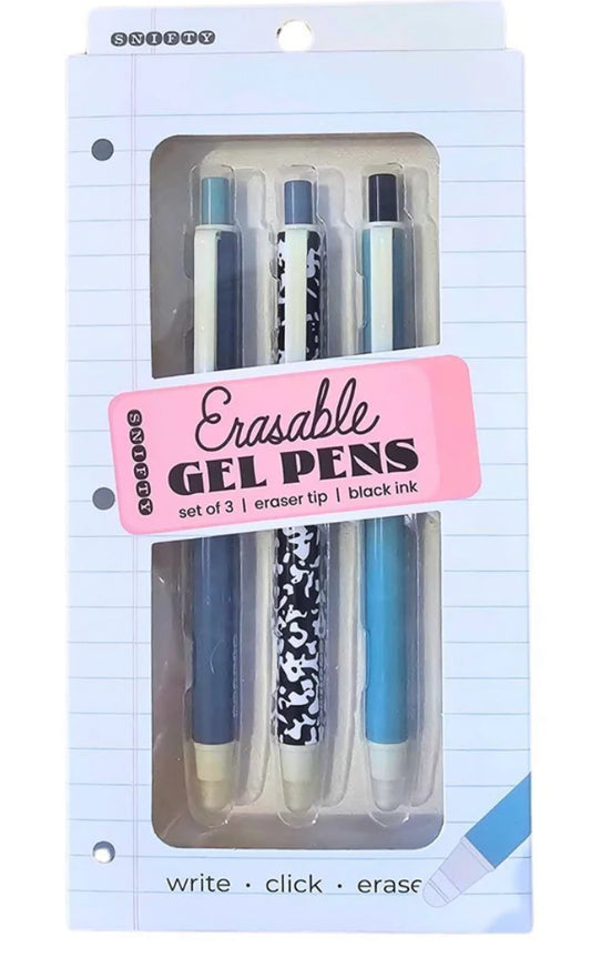 Write. Click. Erase. – Erasable Gel Pens