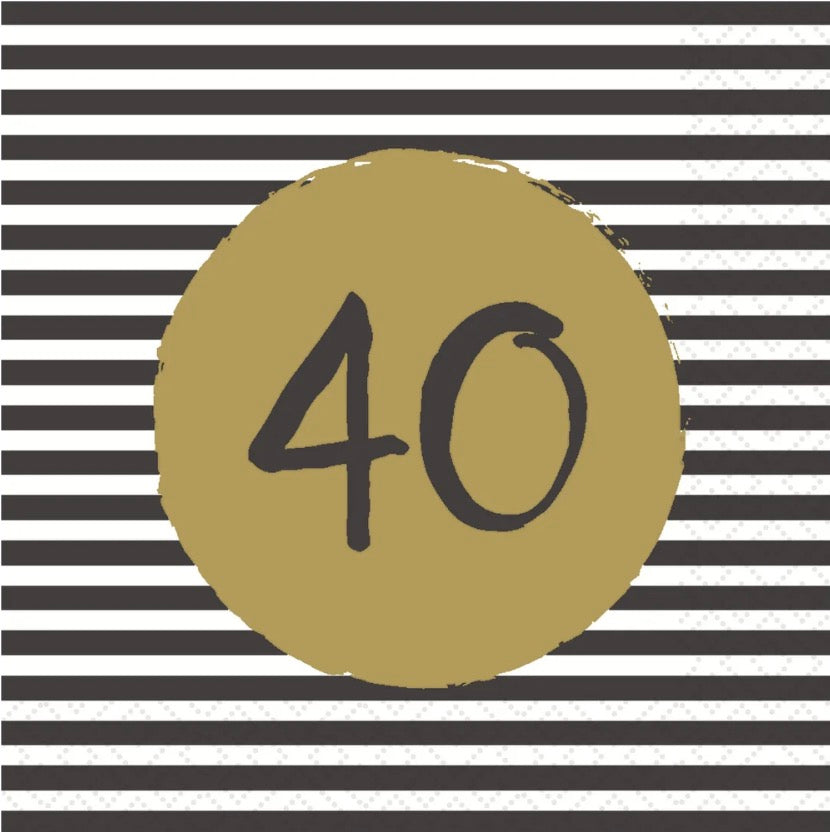 40th Birthday Lunch Napkin