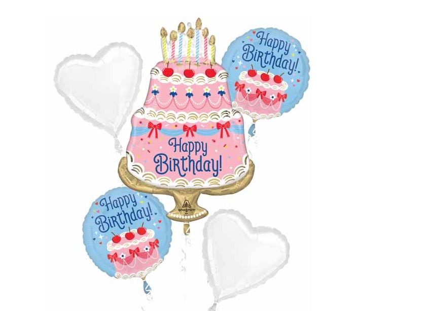 Cherries on top hbd set foil balloon