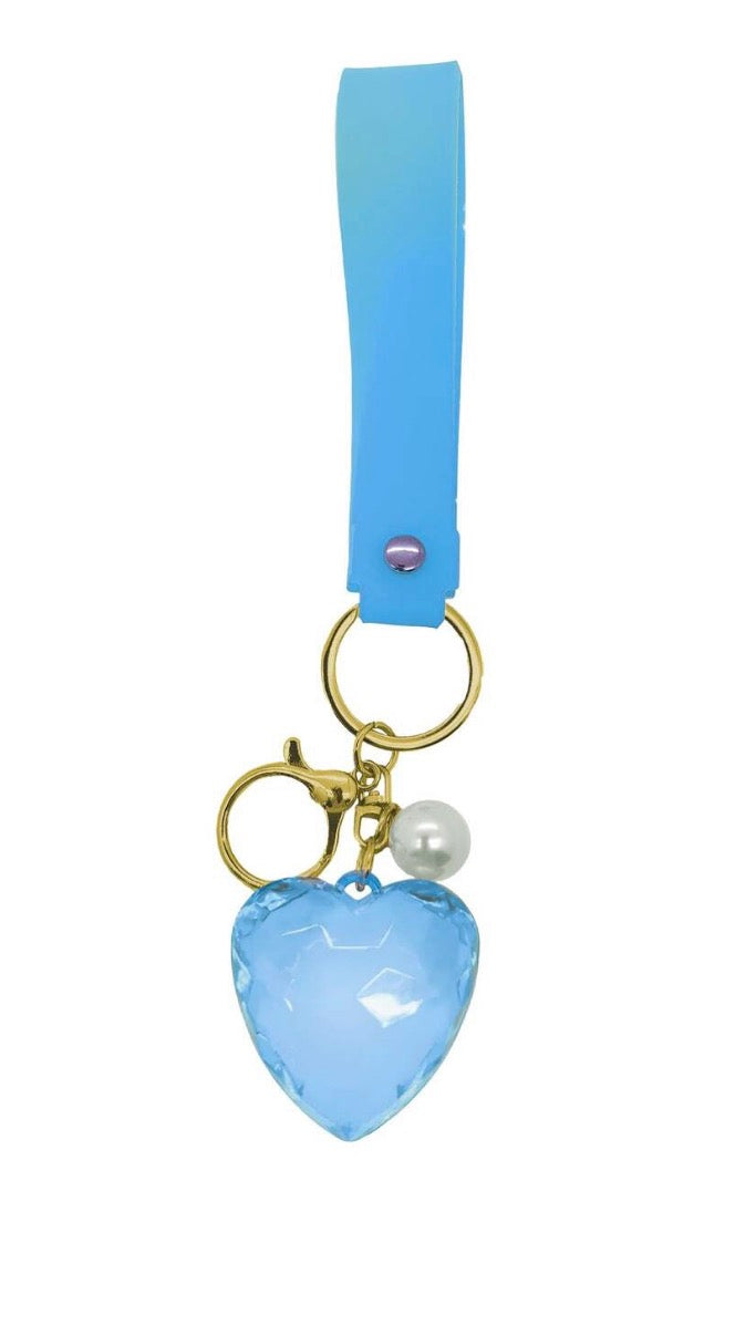 Valentine's Day Diamond Heart Keychain