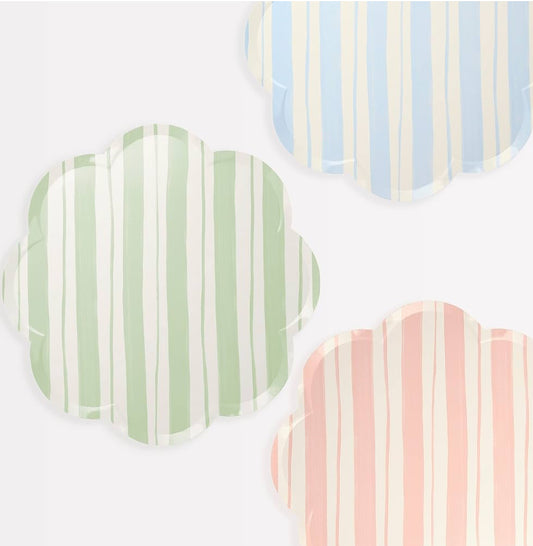 Assorted Stripe Dinner Plates