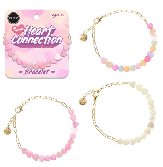 Top Trenz Heart Connection Bracelet