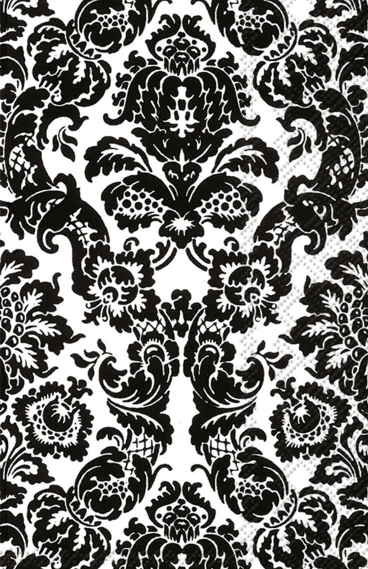 Guest Napkin - Palais White Black