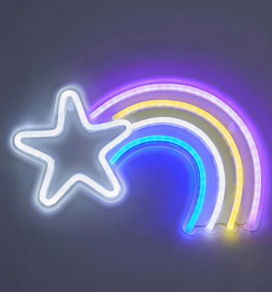 Shooting Star LED Neon Wall Light