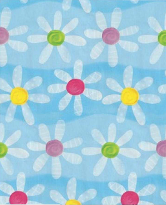 Blue Flowers Wrapping Paper
