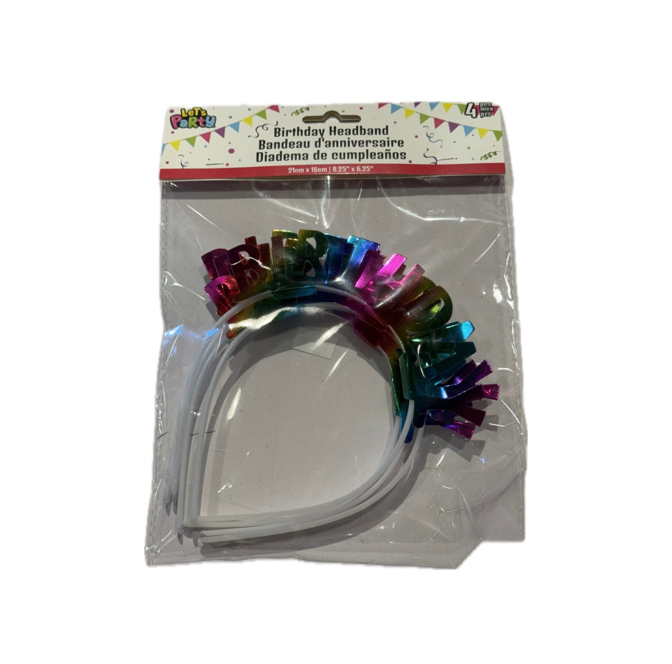 Birthday headband 4 pcs