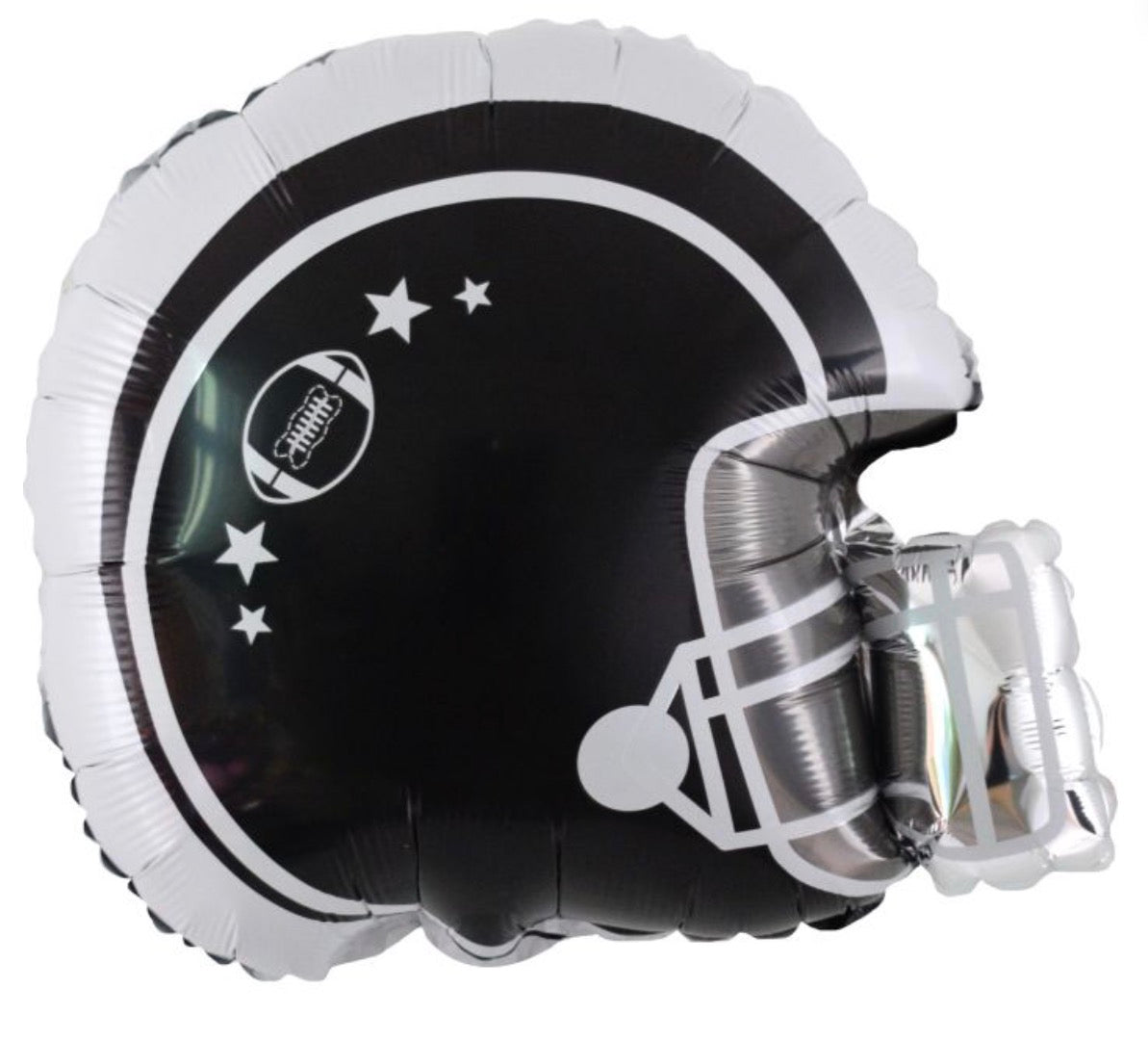 22" Football Helmet White Balloon