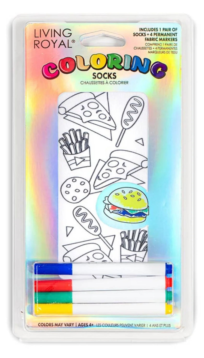 Living Royal Colouring Socks