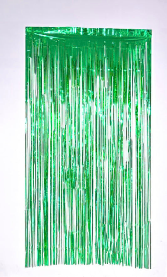 Green foil curtain