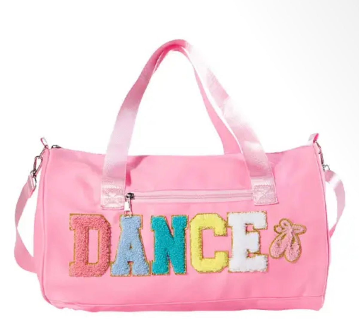 Dance Duffel Bag Pink With ‘’DANCE’’ Multicolor