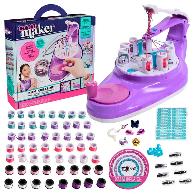 Cool Maker, KumiKreator Bead & Braider Friendship Necklace & Bracelet Making Kit