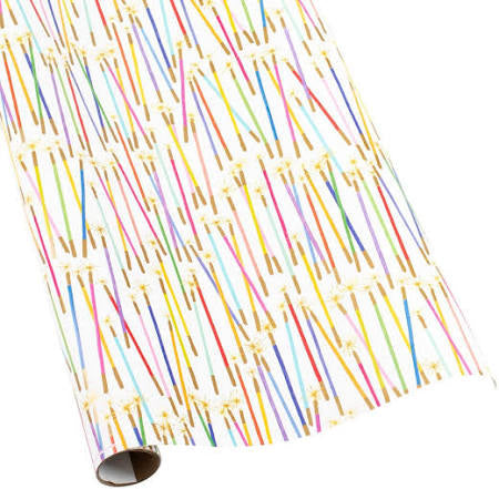 Birthday Candle Wrapping Paper