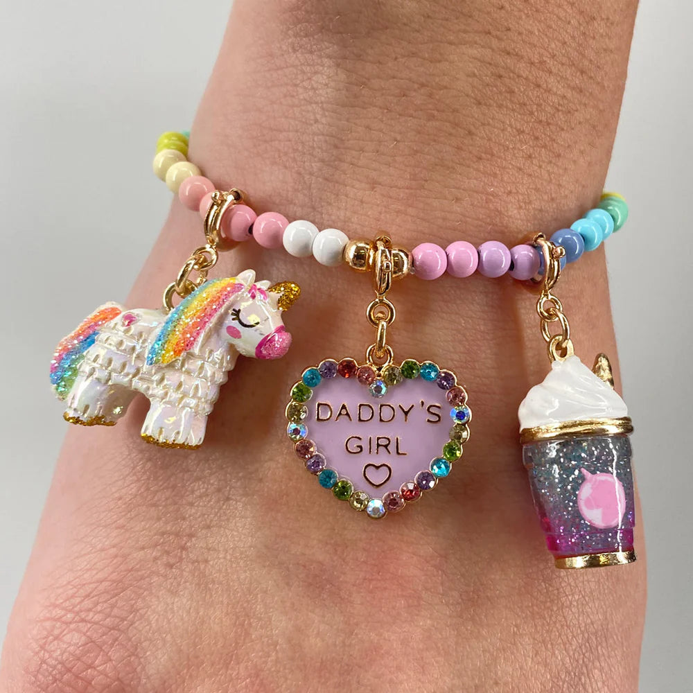 Gold Unicorn Smoothie Charm
