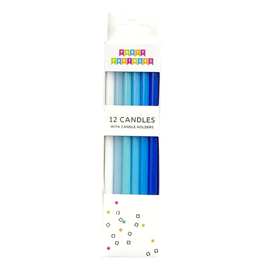Blue 12 set candles