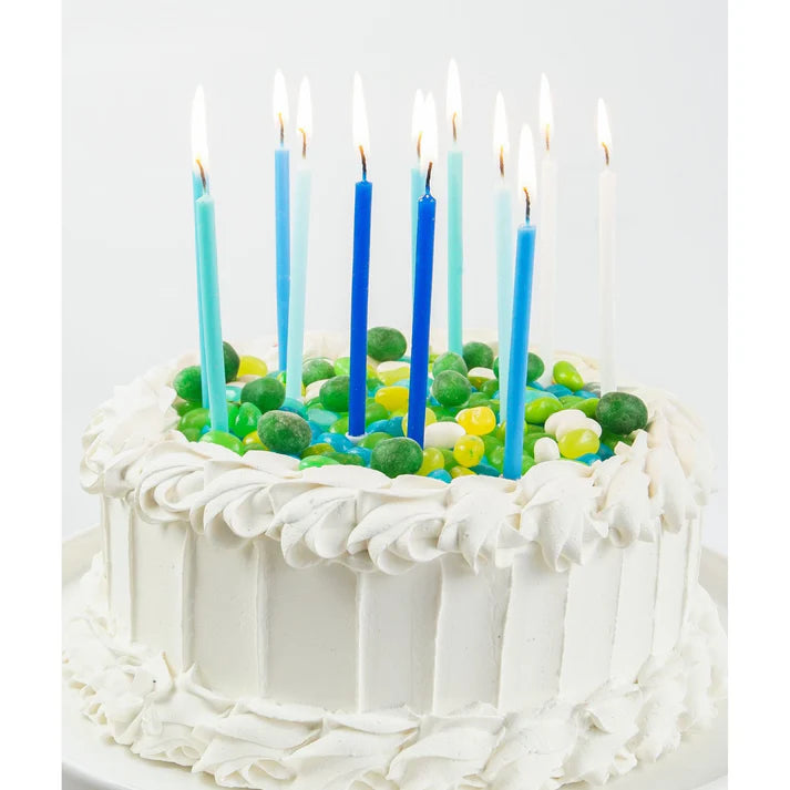 Blue 12 set candles
