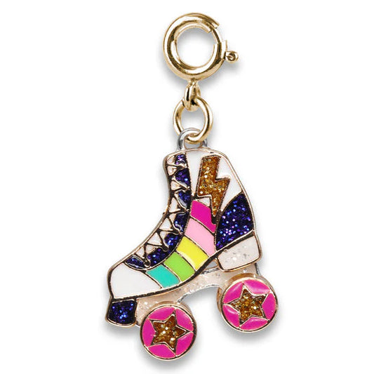 Rainbow roller skate charm