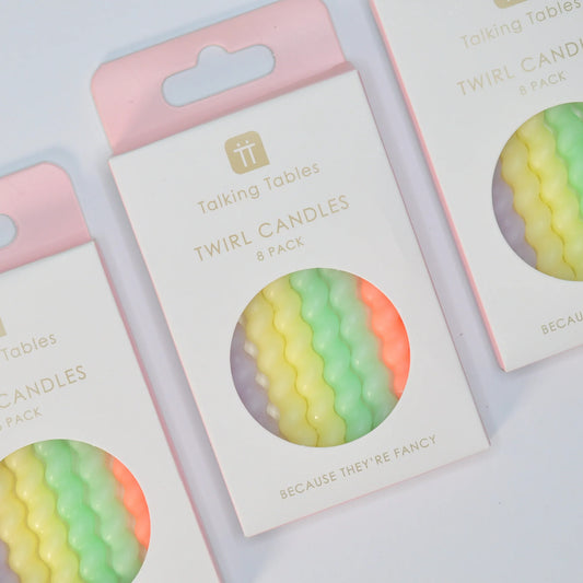 TWIRL PASTEL CANDLES
