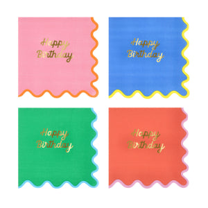 Wiggle Edge Large Napkins|Meri Meri