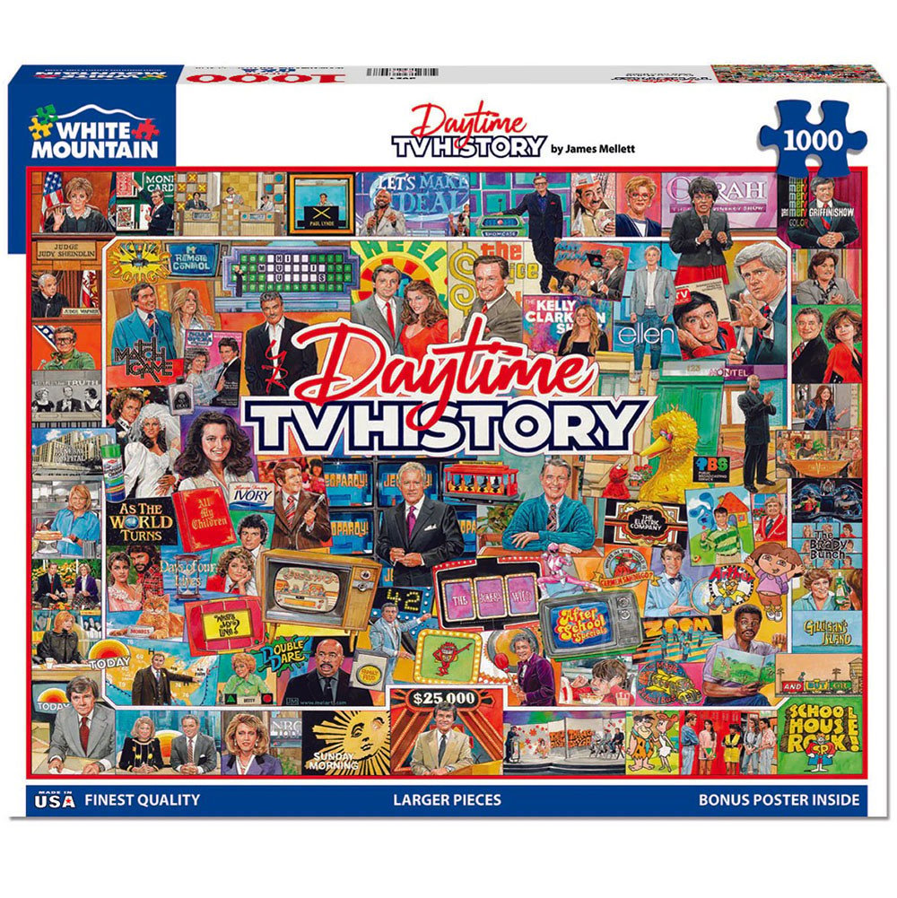White Mountain Daytime TV History Puzzle 1000pcs
