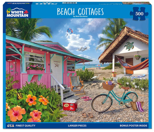 BEACH COTTAGES (2113PZ) - 500 PIECE JIGSAW PUZZLE