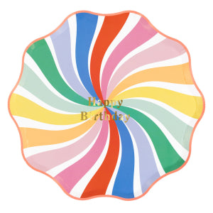 Bright Star Happy Birthday Dinner Plates|Meri Meri