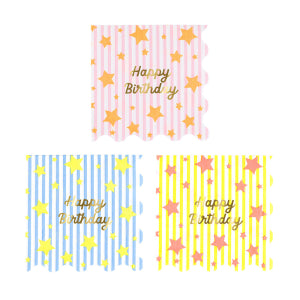 Bright Star Happy Birthday SMALL Napkins|Meri Meri