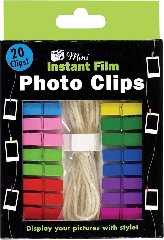 Instant film Photo Clips COLORED