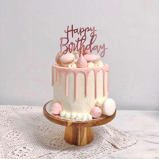 Illume hbd cake topper - pink