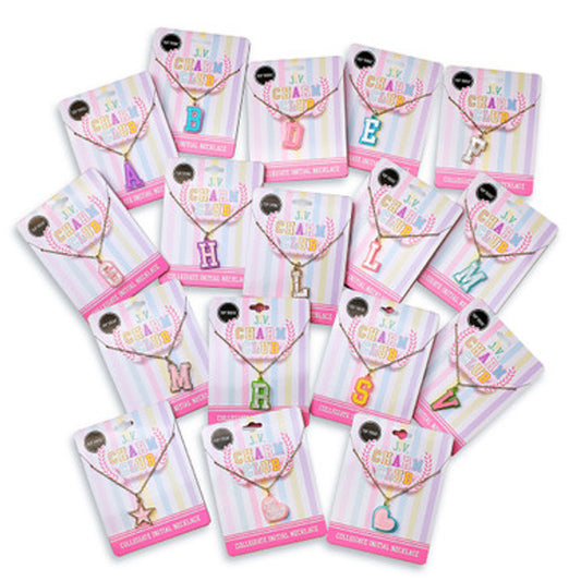 J.V. Charm Club - Collegiate Initial Charm Necklace