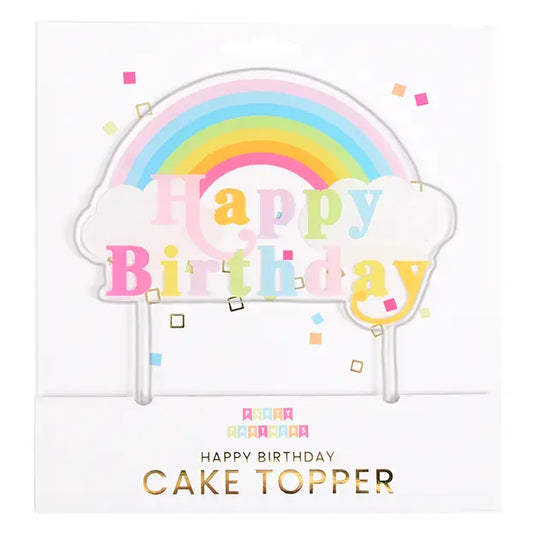 Pastel Rainbow Happy Birthday