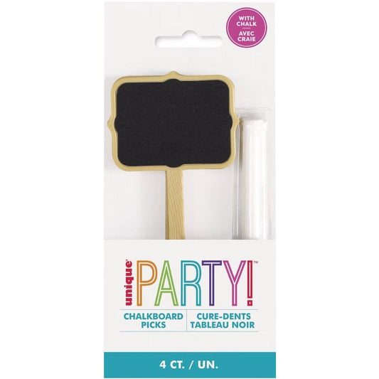 Mini Blackboard Picks With Chalk