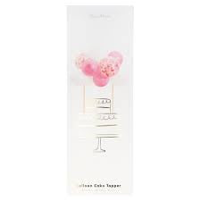 Pink Balloon Cake Topper Kit