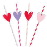 Valentine’s heart straw