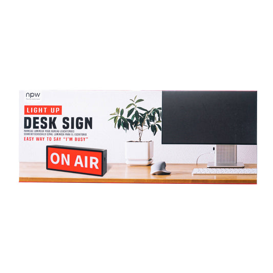 On Air LED Retro Sign Light – LED Desk Sign for Home Office, Streamers, YouTube, Podcast & Zoom Setup