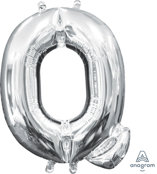 AIR FILLED LETTER Q - SILVER