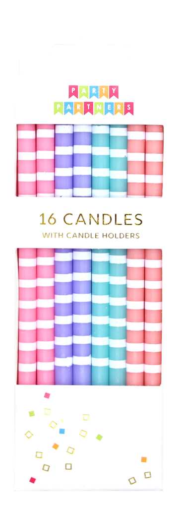 PASTEL STRIPES CANDLE